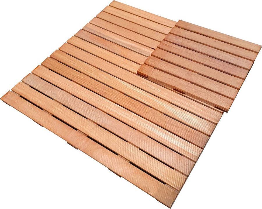 Intergard Vlondertegels 100x100cm Hardhout Bangkirai