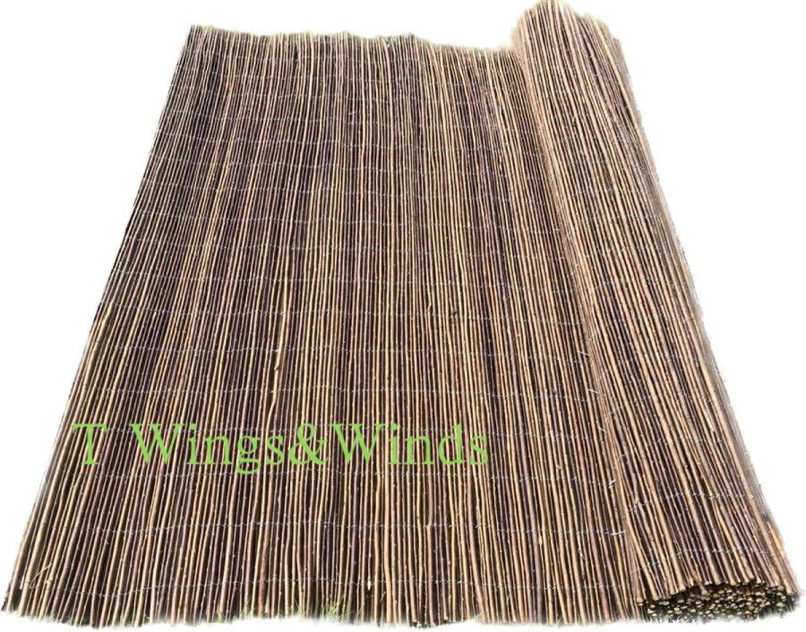 Intergard Wilgenmatten Wilgenmat Wilgenrol Tuinscherm Rood 2x5m