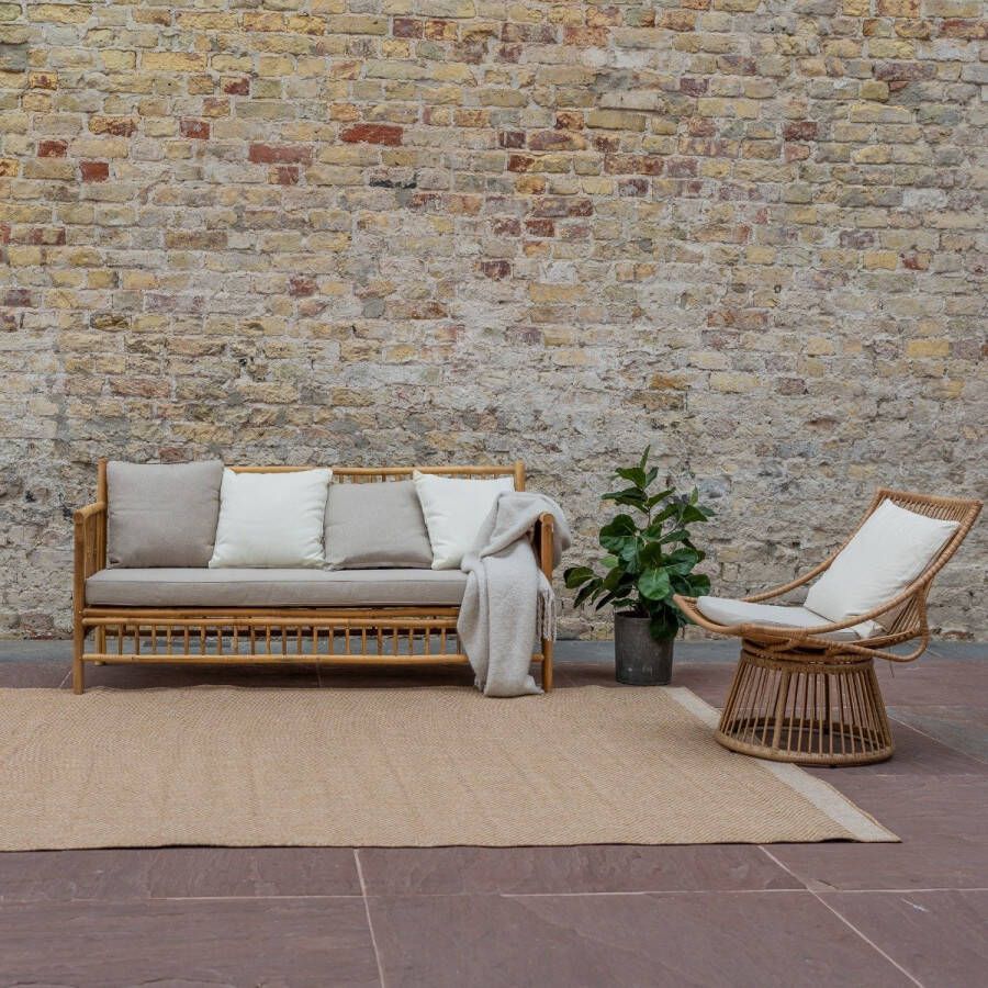 Interieur 05 Jute buitenkleed Naturel Border Interieur05 Beige Polypropyleen 200 x 290 cm (L)
