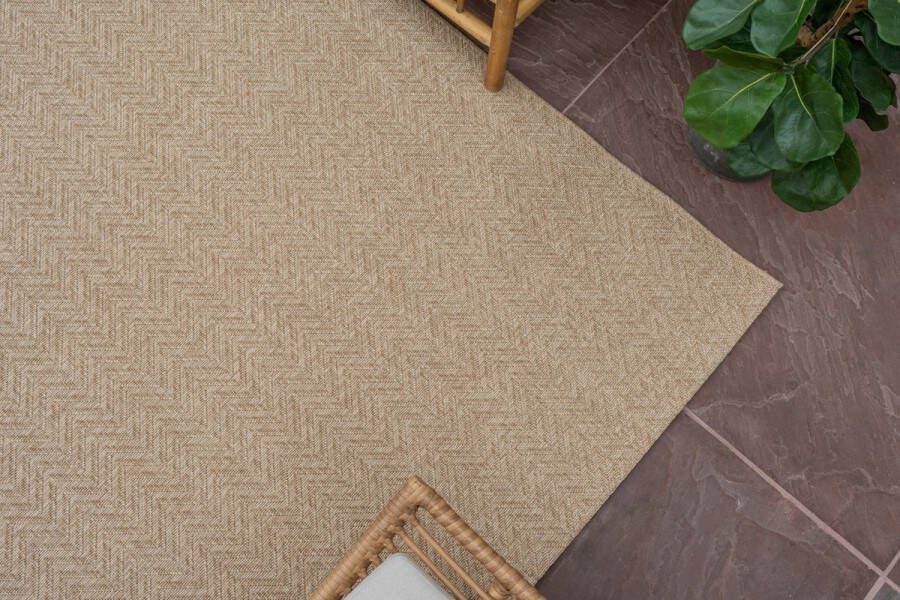 Interieur 05 Jute buitenkleed Naturel Visgraat Interieur05 Beige Polypropyleen 200 x 290 cm (L)
