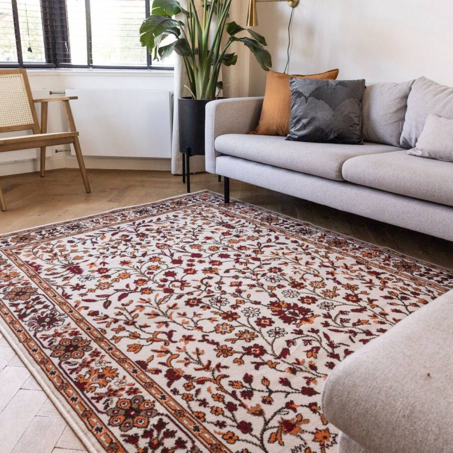 Interieur 05 Vintage Vloerkleed Nazly Creme Oranje Polypropyleen 160 x 230 cm (M)