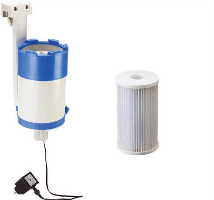 Interline oppervlakte skimmer inclusief pomp 2m3 u zwembadfilter zwembadreiniging