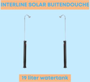 Interline Solar Buitendouche Tuindouche op zonne-energie 19 Liter watertank