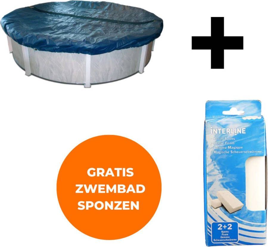 Interline winterafdekking 3 60m rond Voor alle typen zwembaden Vertraagt verdamping Verminderd verbruik chloor Inclusief gratis zwembadspons