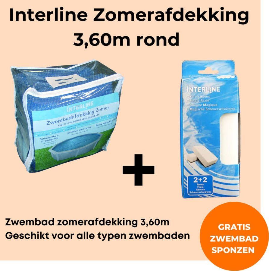 Interline zomerafdekking Solar Zomerafdekking 3 60m rond Voor alle typen zwembaden Warmt het water op Verminderd verbruik chloor Inclusief gratis zwembadspons