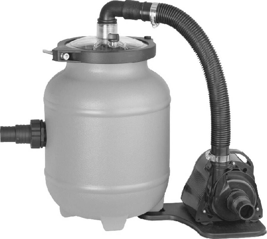 Interline Zwembadfilter Filterset Fiberclean Met veilige RCD stekker Inclusief Fiberclean Voor zwembaden tot 19.000 liter Zwembad reiniging Voor INTEX en BESTWAY Zwembadpomp Zandfilter