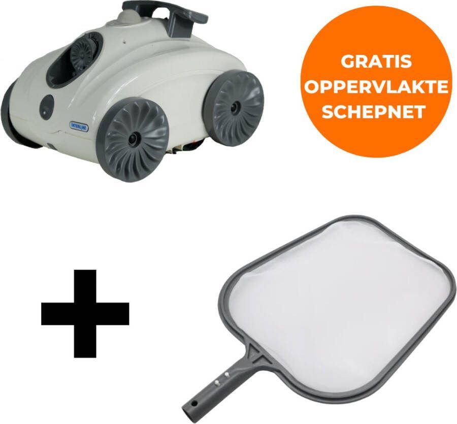 Interline zwembadrobot Snapper Zwembadrobot Zwembaden tot 4 5m x 4 5m Reinigt de bodem Geschikt voor kleinere zwembaden Inclusief gratis oppervlakte schepnet