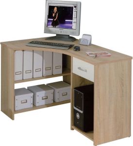 Leen Bakker Hoekbureau Caprera bruin 75x118x79 cm
