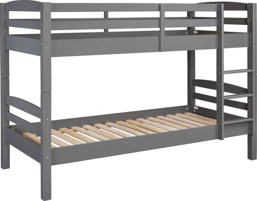 Interlink SAS Interlink Stapelbed Lavi 90x200 Antraciet
