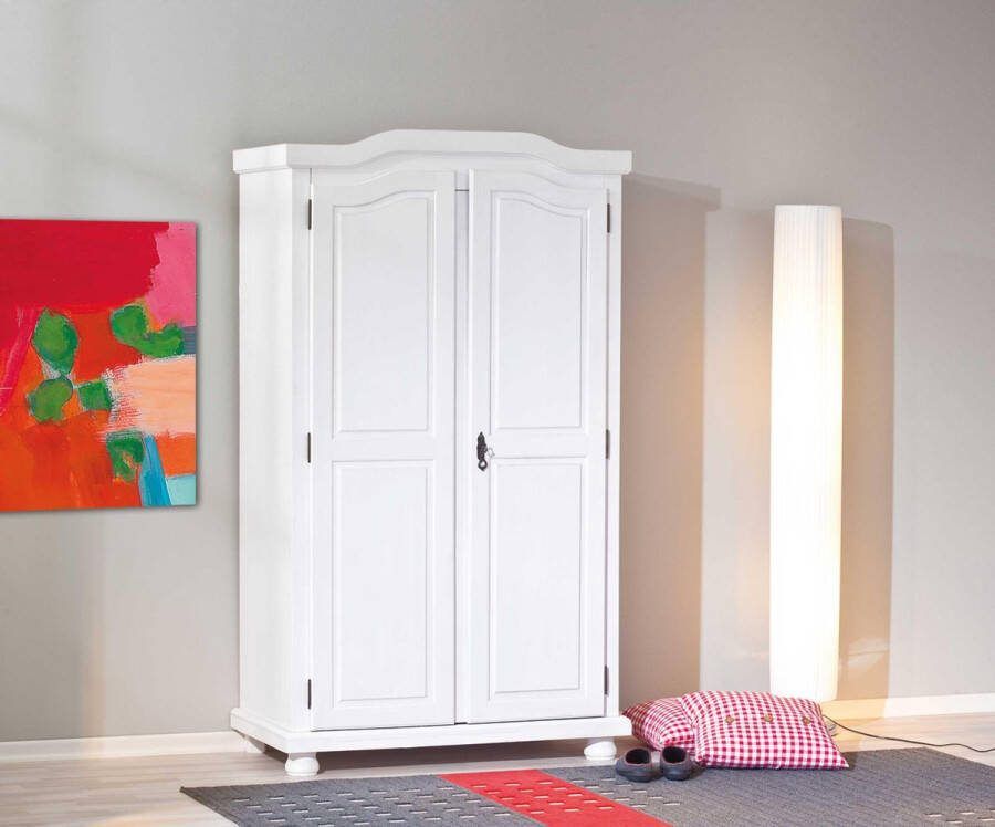 Leen Bakker Kledingkast Hedda wit 180x104x56 cm