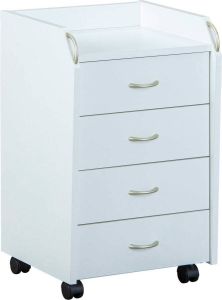 Leen Bakker Ladekast Pronti wit 65x40x36 cm