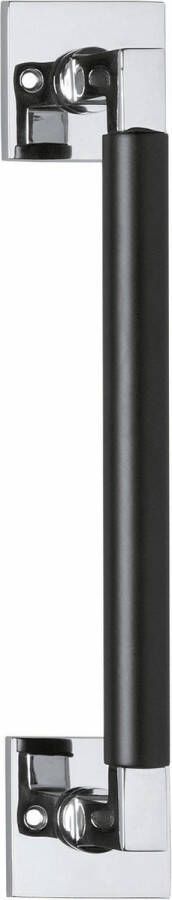 Intersteel Deurgreep Bau-Stil 250 mm vierkant rozet chroom mat zwart