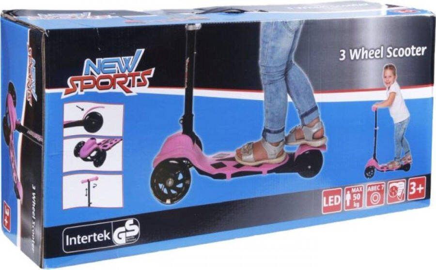 Coppens Nieuwe sport 3-wiel scooter roze