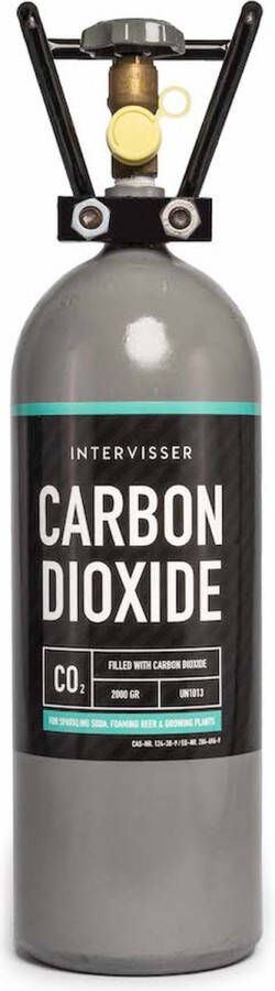Intervisser Carbon Dioxide koolzuur en cilinder 2 kg CO2 fles CO2 patronen CO2 cilinder koolzuur water machine koolzuurcilinder voor CO2 aquarium koolzuurcilinder Sodastream Quooker