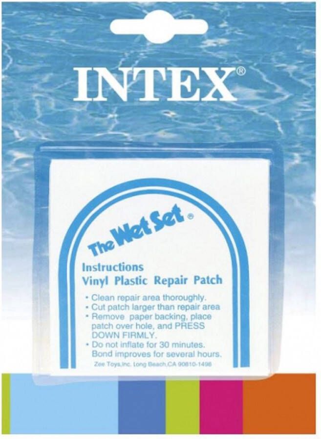 Intex 12x Opblaas artikelen reparatie plakkers Reparatieset voor opblaasbare artikelen