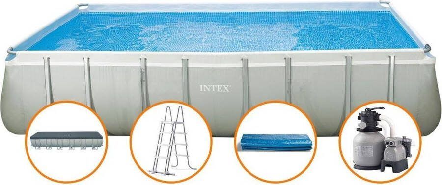 Intex 24FT X 12FT X52IN ULTRA FRAME RECTANGULAR POOL SET