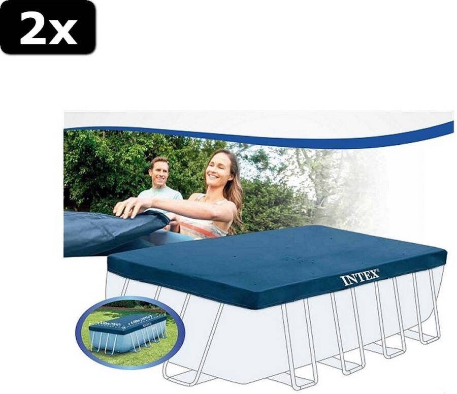 Intex 2x 28037 Framebad Afdekzeil 400x200cm