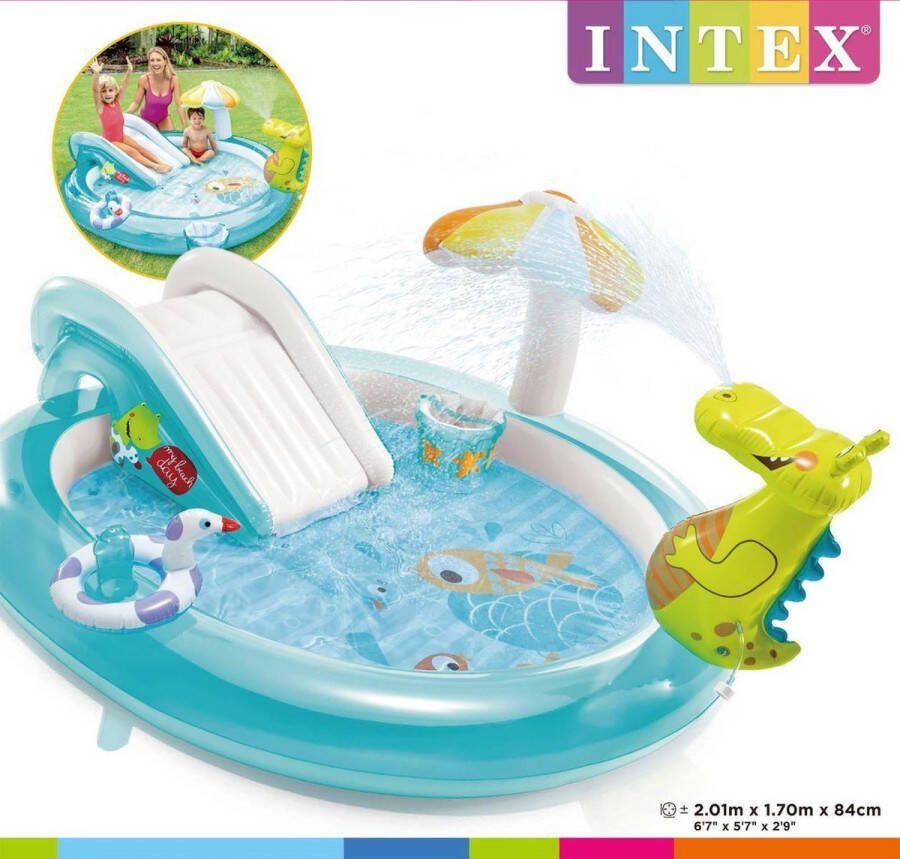Intex 57165 Krokodil Zwembad 201x170x84 cm