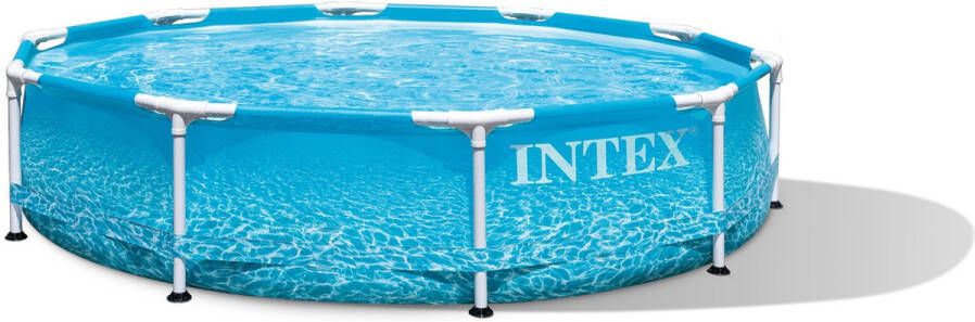 Intex Beachside Metal Frame™ Pool Set Opzetzwembad Ø 305 x 76 cm met filterpomp