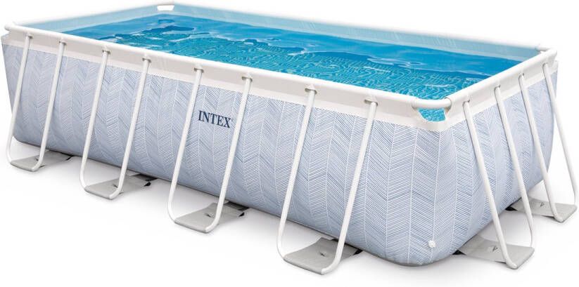 Intex Chevron Prism Rectangular Pool Set Opzetzwembad 400 x 200 x 100 cm
