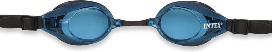 Intex chloorbril Racing Pro blauw zwembril 8+
