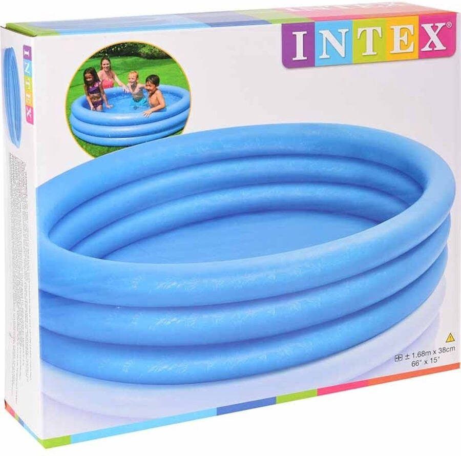 Intex Crystal Blue Pool Opblaaszwembad Ø 168 x 38 cm