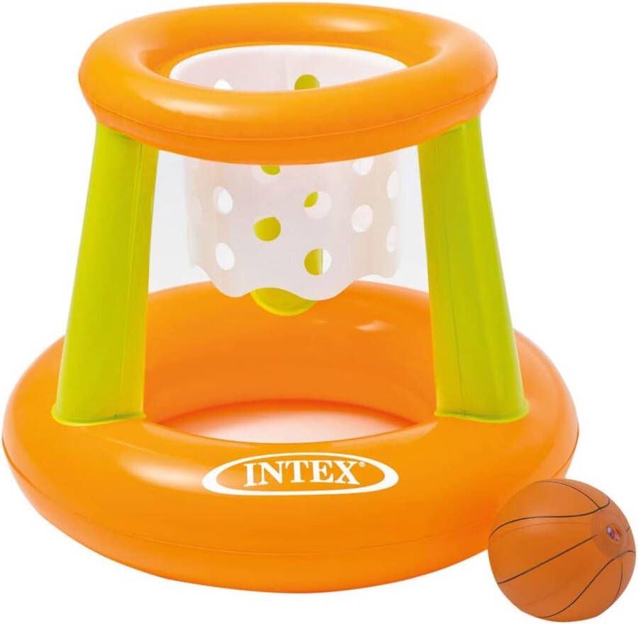 Intex Drijvend behendigheidsspel Basketbalspel Basketbalset zwembad Waterbasketbal Waterspel kinderen Speelzwembad kinderzwembad Opblaasbaar basketbalspel