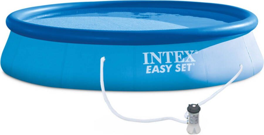 Intex Easy Set Pool Set Opblaaszwembad Ø 396 x 84 cm met filterpomp