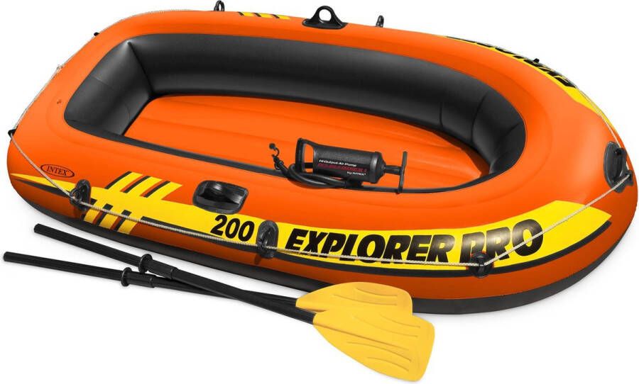 Intex Explorer Pro 200 Set Opblaasboot 196 x 102 x 33 cm Inclusief peddels en pomp