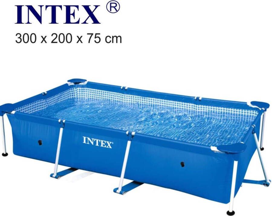 Intex Family Frame Zwembad Opzetzwembad 300 x 200 x 75 cm Rechthoekig