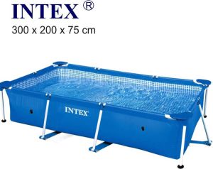 Intex Rechthoekig zwembad Metal Frame Rectangular BxLxH: 200x300x75 cm