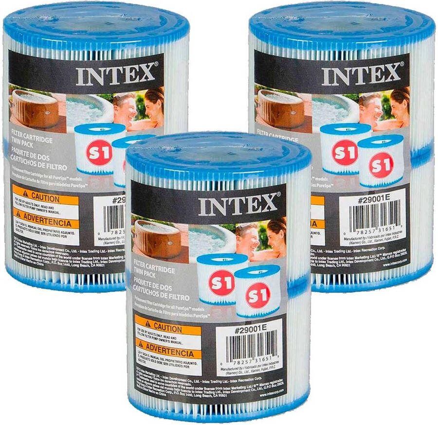 Intex filter cartridge S1 3 x 2 stuks