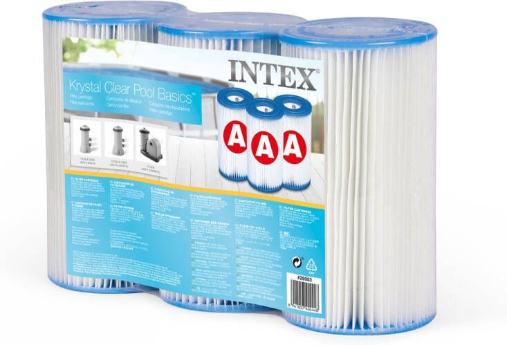 Intex Zwembad Filtercartridge Type A Geschikt voor 2271-5678 liter uur 3 stuks