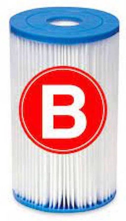 Intex Filter Cartridge Type B Filter voor Zwembad 29005 zwembadfilter Type B Zwembad filter cardrige