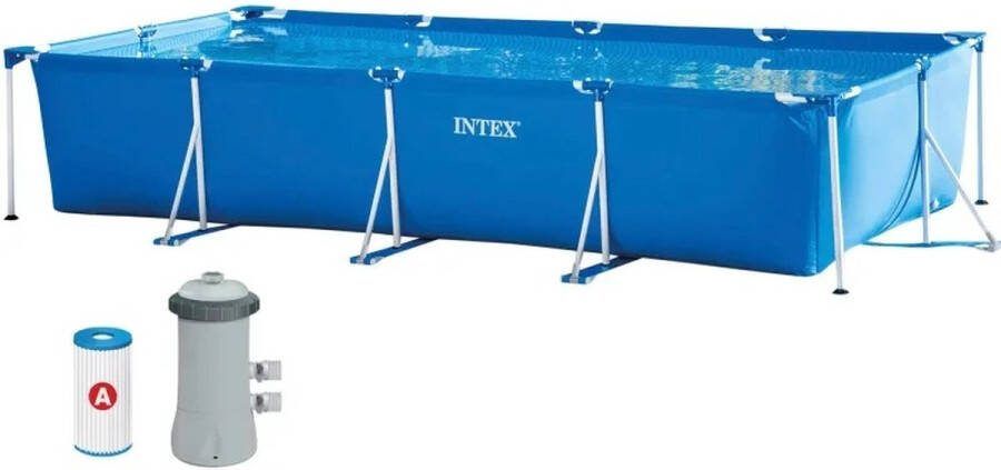 Intex Frame Pool Zwembad 450 x 220 x 84 cm Opzet Zwembad Afneembaar