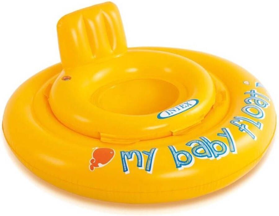 Intex Gele Opblaasbare Baby Zwemtrainer 6 tot 12 Maanden | Opblaasbaar Speelgoed | Zwembad | Zwemband | Babyfloat | Baby Float
