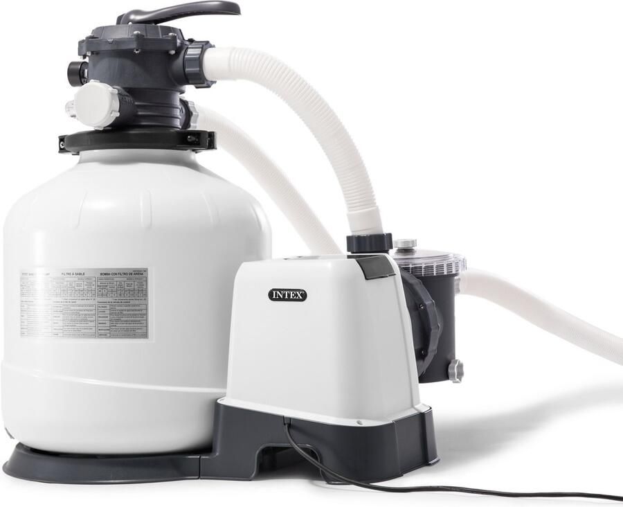 Intex Krystal Clear zandfilterpomp 26652GS SX3200 10 m3 uur met tijdsklok