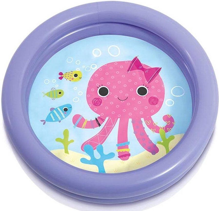 Intex Kinderzwembad met vissen Paars 61 x 61 x 15 cm