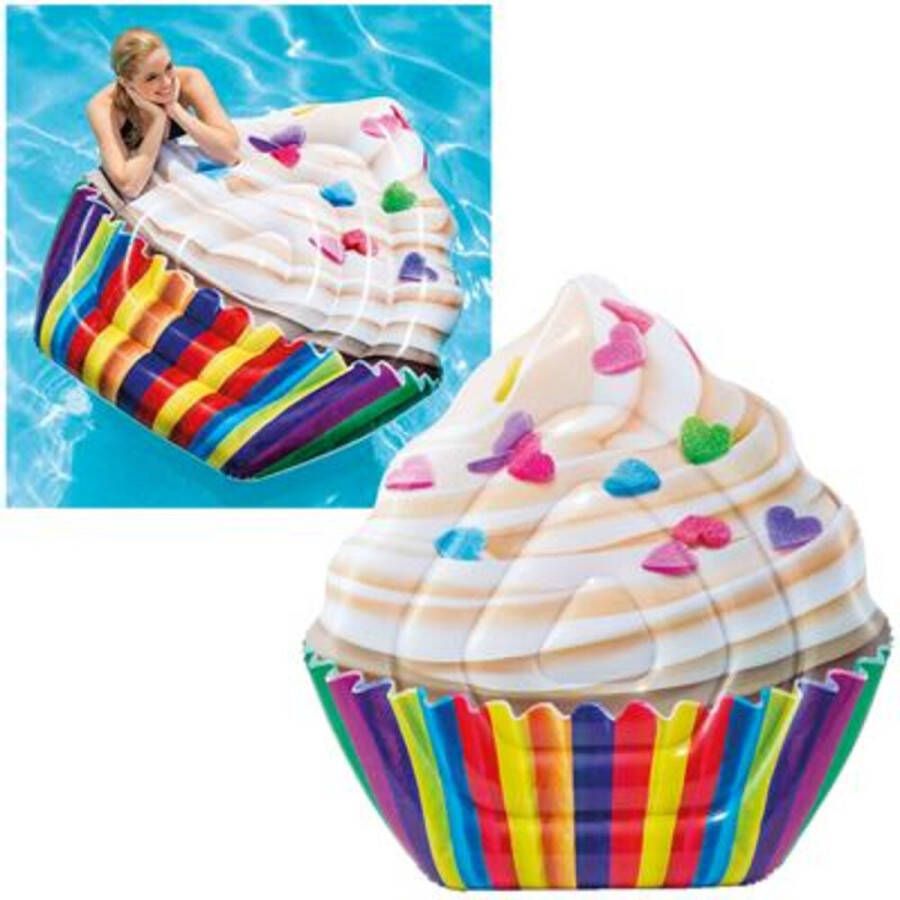 Intex Vanilla Cupcake Mat zwembad accessoires multicolor