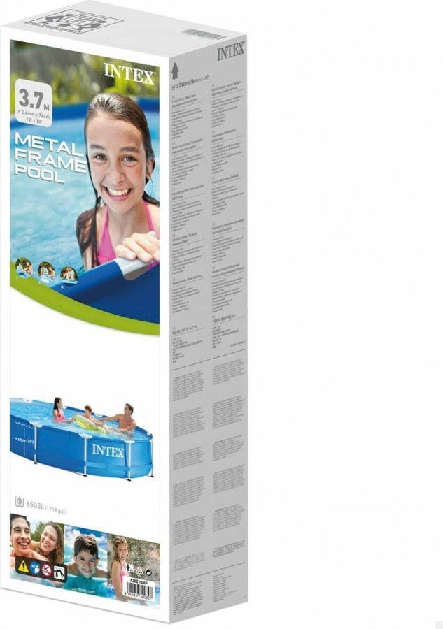 Intex Metal Frame Pool Opzetzwembad Ø 366 cm x 76 cm