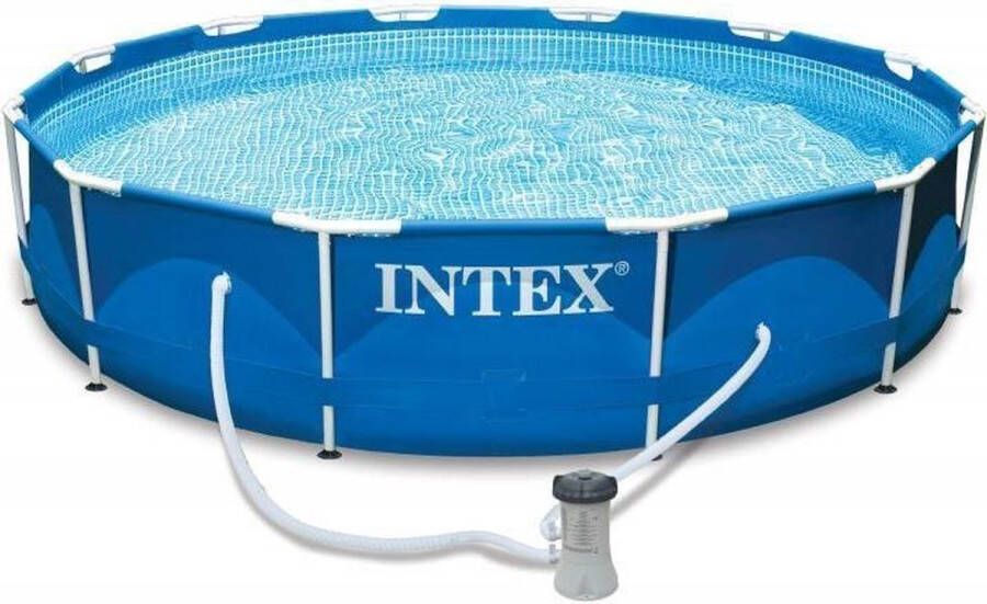 Intex Metalen Frame Zwembad Opzetzwembad Ø 305 x 76 cm Rond