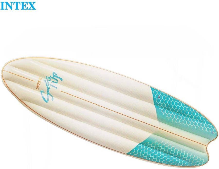 Intex Opblaasbaar Surfboard 178CM Wit Surfplank Bodyboard Luxe Strand Luchtbed Zwembad Luchtbed Lounge Luchtbed