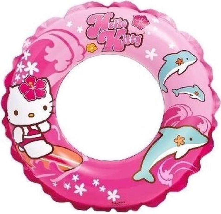 Intex Hello Kitty Opblaasbare zwemband zwemring roze 51 cm