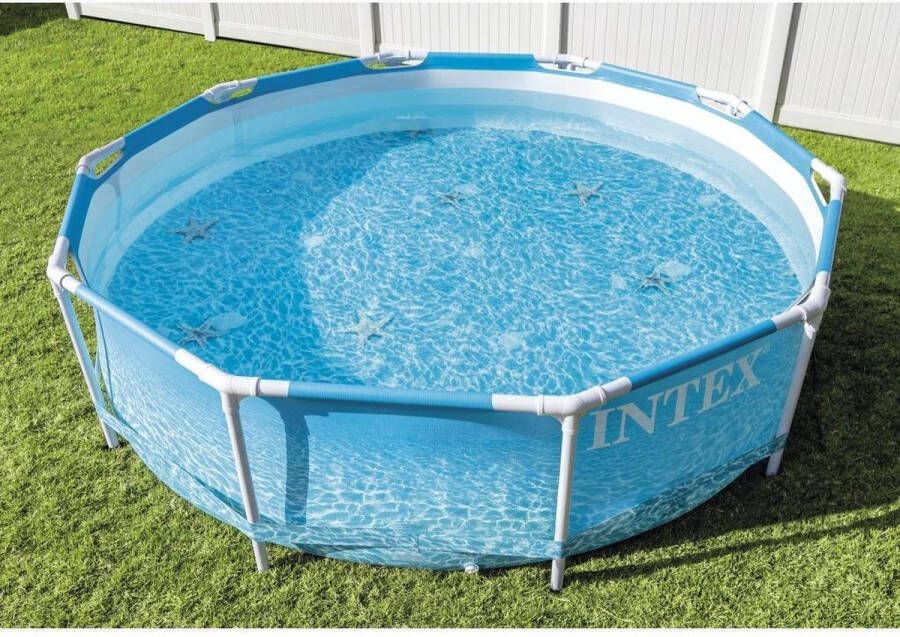 Intex Beachside Metal Frame™ Pool Set Opzetzwembad Ø 305 x 76 cm met filterpomp