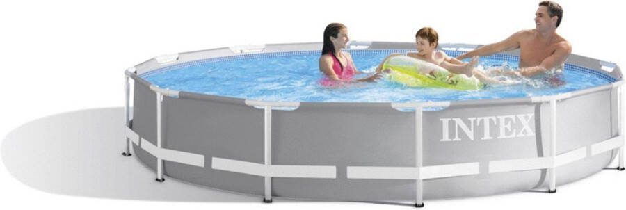 Intex Opzetzwembad Zonder Pomp 26710np Prism 366 X 76 Cm Grijs