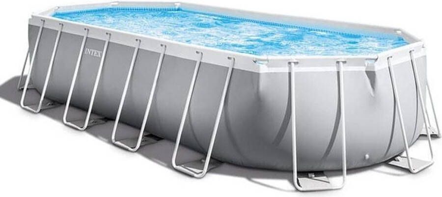 Intex Prism Frame zwembad complete set met zeilen filter en trap 610x305x122cm