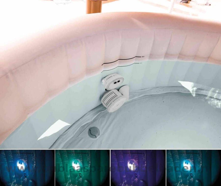 Intex Led-whirlpoollamp PureSPA Multicolor LED werkt op batterijvoeding