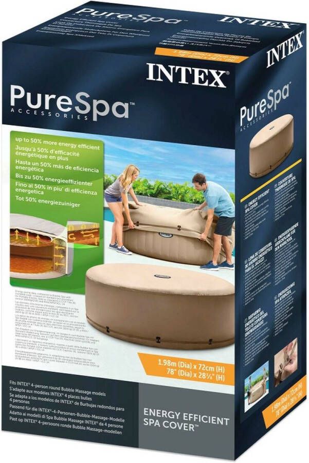 Intex Purespa Energiebesparende Afdekhoes Jacuzzi Beige