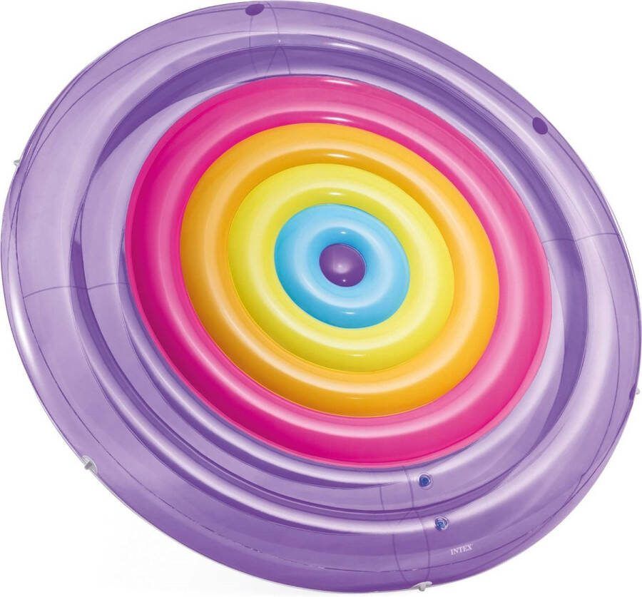 Intex Rainbow Fiesta Beach Ø201cm Luchtbed Voor Zwembad Roze Ø201cm