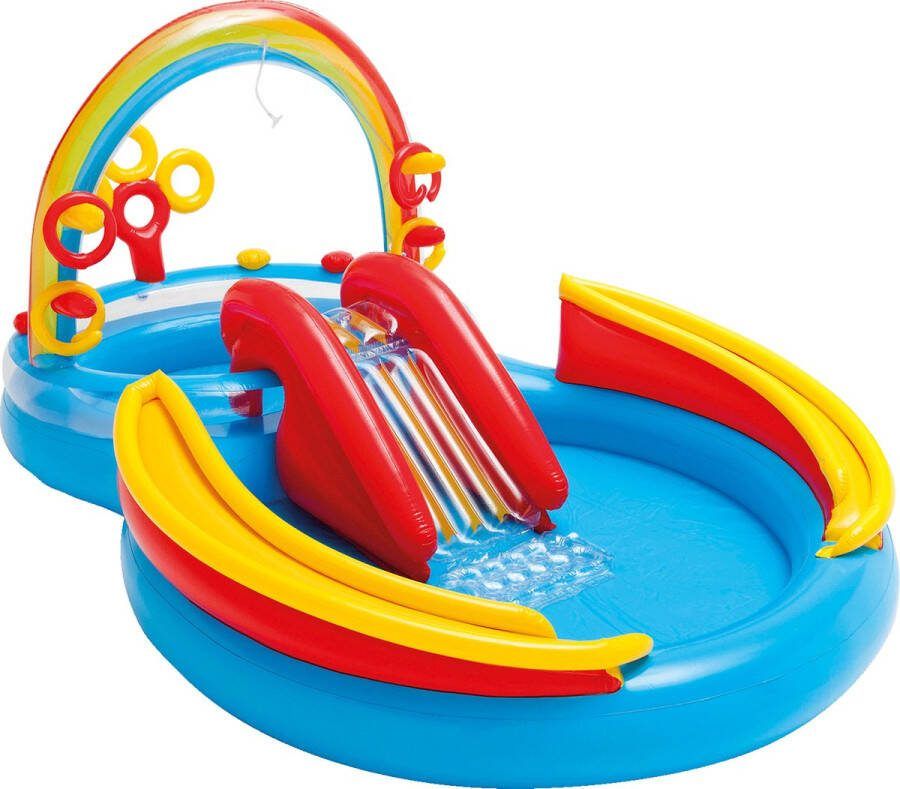 Intex Regenboog Zwembad Speelcentrum 297x193x135 Cm